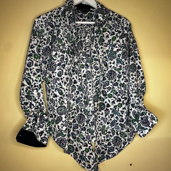 Classic Jones New York Paisley Blouse - Picture 2 of 13